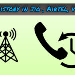 Call history in UBI Airtel and BSNL